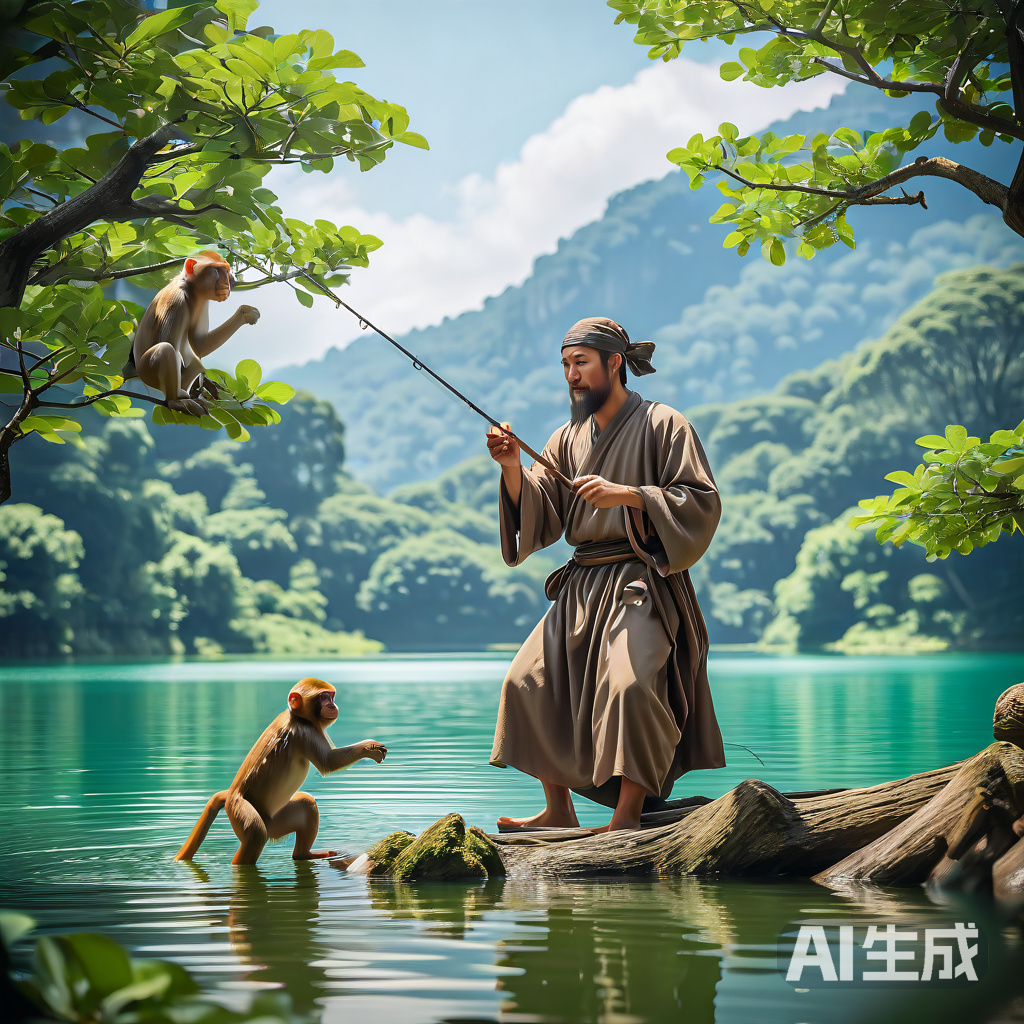 Monkey King Fishing